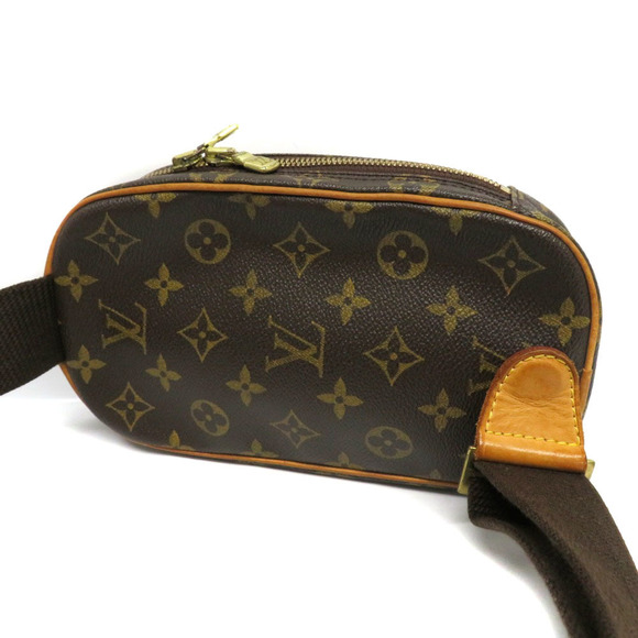 Louis Vuitton Pochette Bag Monogram Ganju Canvas Brown Shoulder - Picture 1 of 12